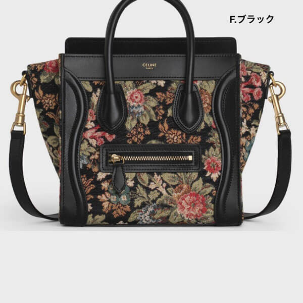 送料込【セリーヌ】偽物ラゲージナノドラムカーフスキンショルダーバッグ 柄 189242CIO